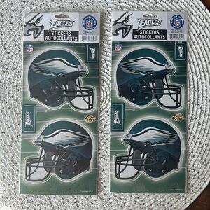 Philadelphia Eagles large stickers - 2 sets of 2!!!